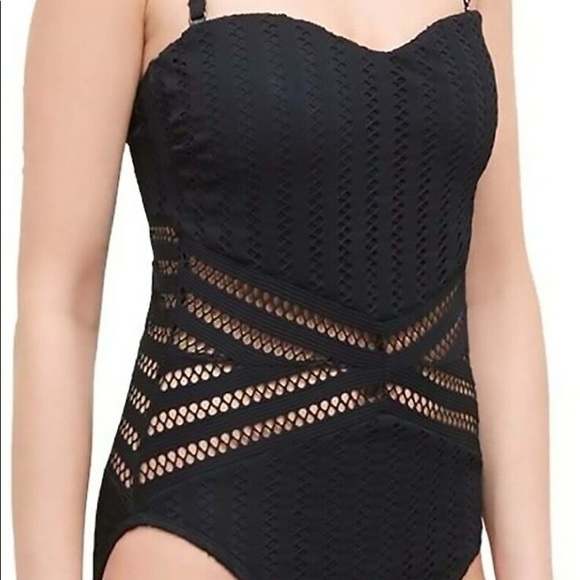 NWT Kenneth Cole Crochet Swimsuit - Picture 5 of 10